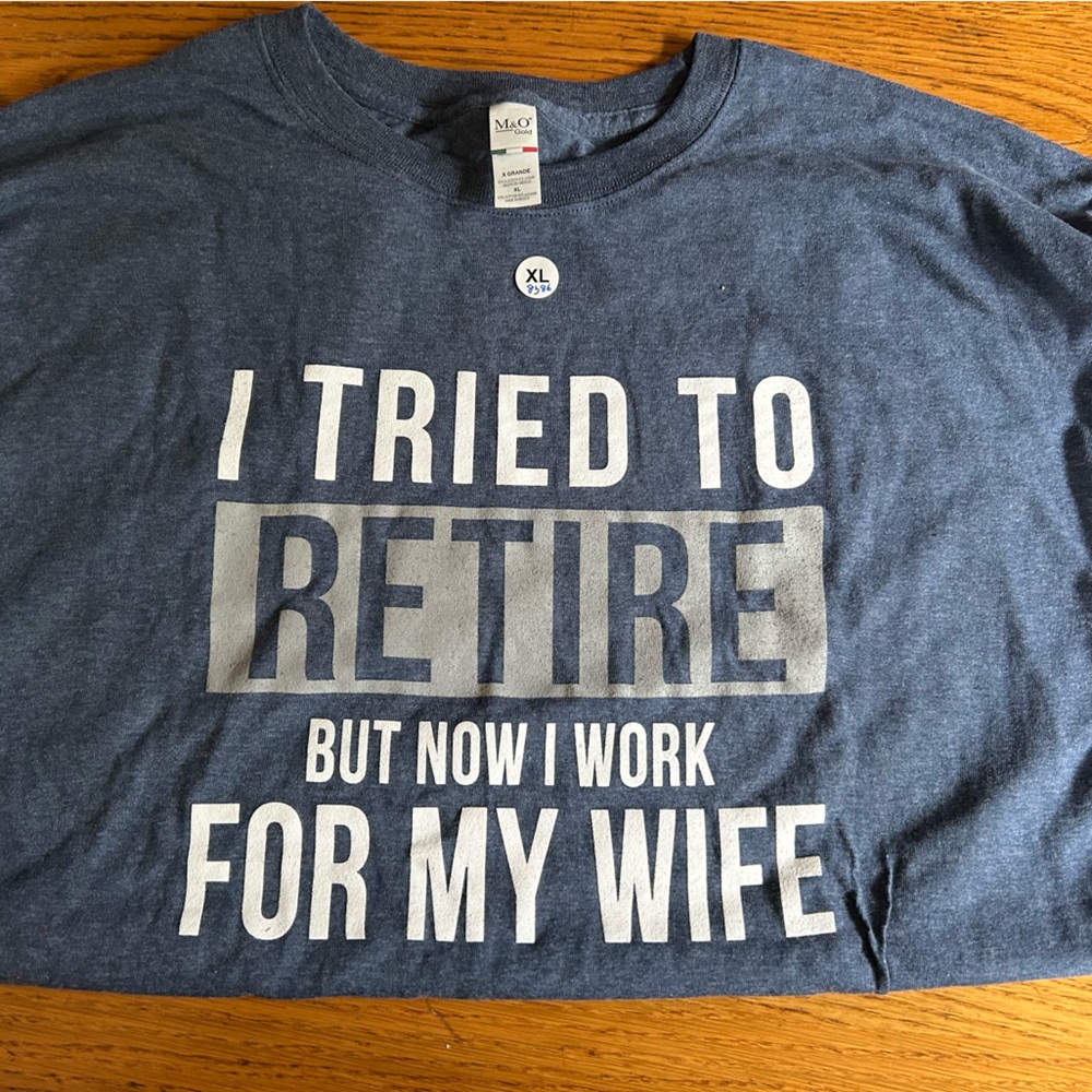 Blue Graphic T-Shirt with Fun Text